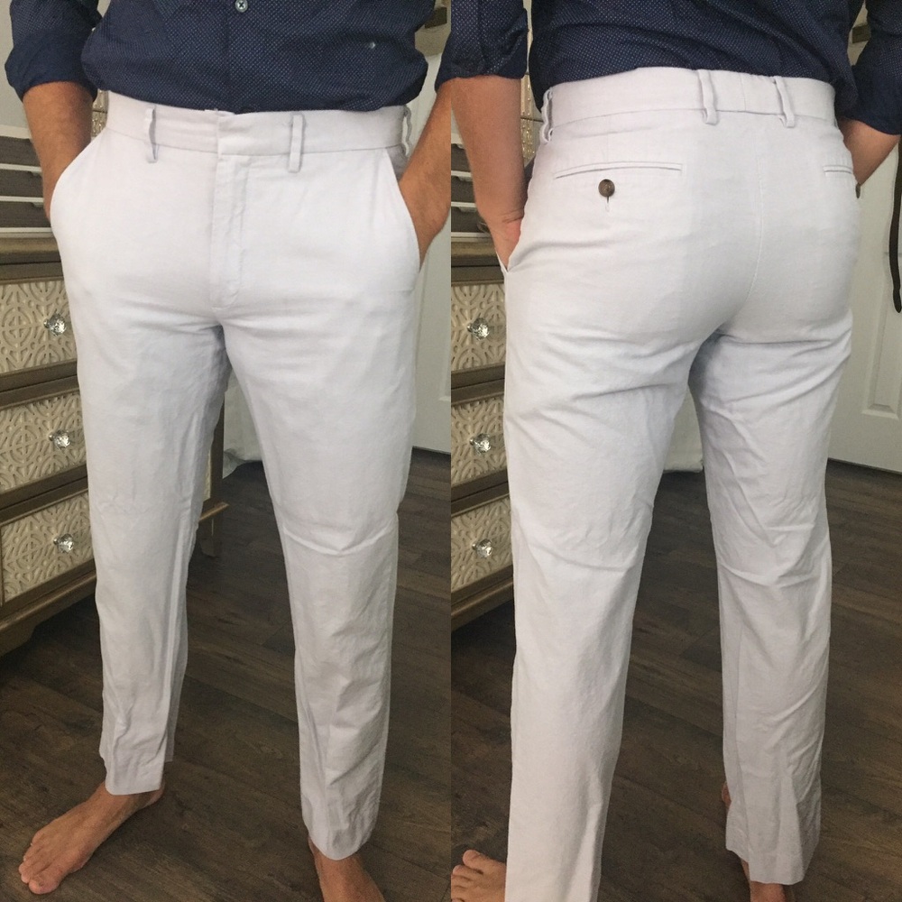 J. Crew Men's Dress Pants in Light Gray
